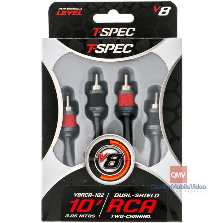 T-Spec V8RCA-102 10 Foot V8 Series Two-Channel RCA Audio Cable
