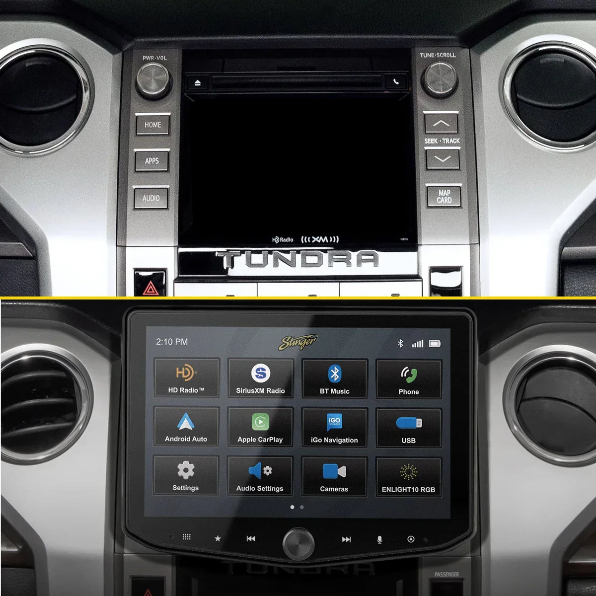 HORIZON10 Toyota Tundra (2014-2021) 10" Plug-and-Play Radio Kit