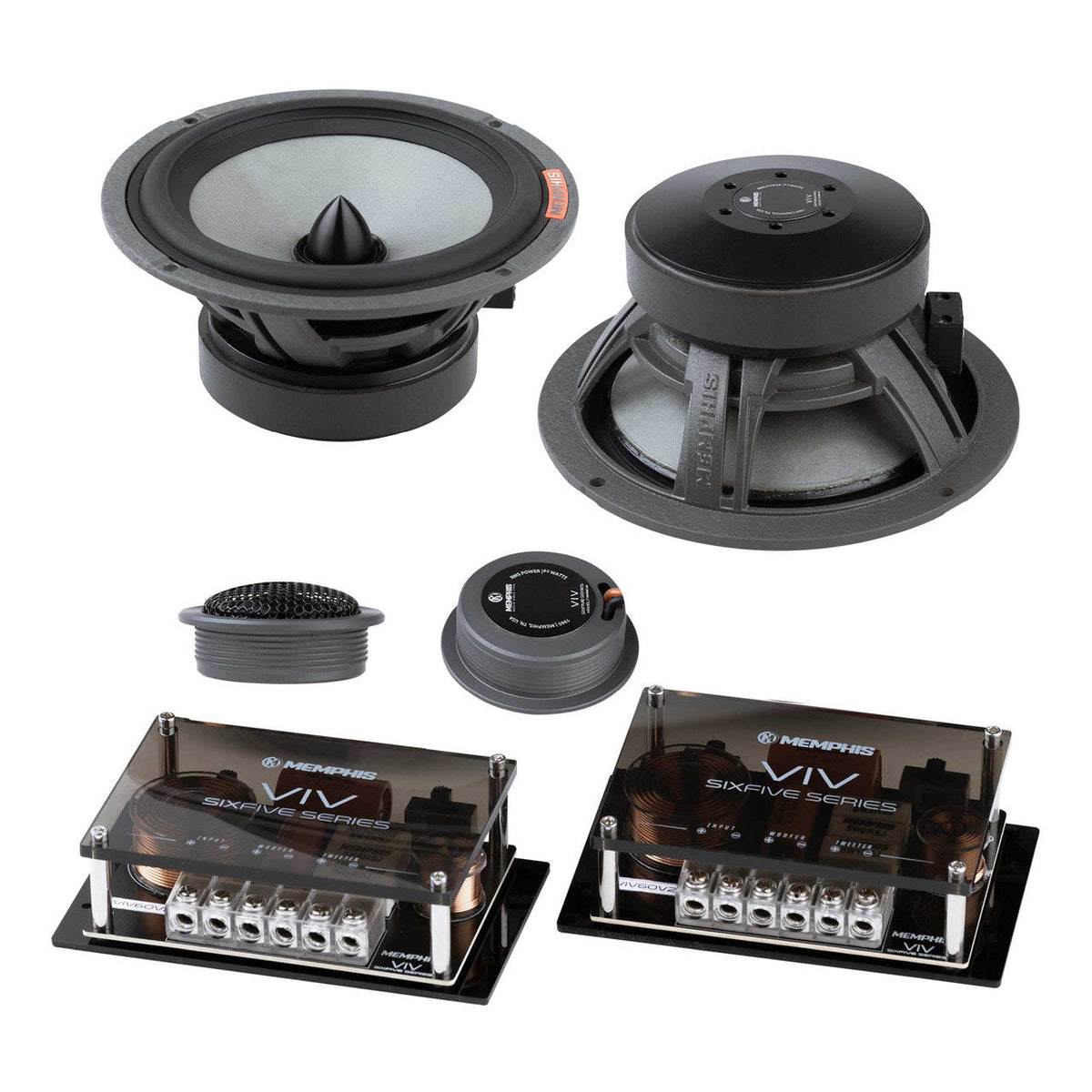 Memphis Audio VIV60CV2 6.5" Six Five Series 2-Way Component Speakers, Pair